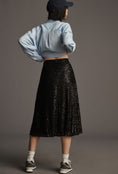 Load image into Gallery viewer, Sunday in Brooklyn A-Line Sequin Midi Skirt