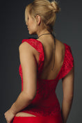 Load image into Gallery viewer, Mucci Bella Lace Flutter-Sleeve Bodysuit