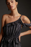 Load image into Gallery viewer, Maeve Ruffled One-Shoulder Midi Dress