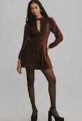 Load image into Gallery viewer, By Anthropologie Long-Sleeve Cutout Tunic Mini Dress