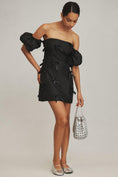 Load image into Gallery viewer, Hutch Off-The-Shoulder Bow Mini Dress