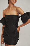 Load image into Gallery viewer, Hutch Off-The-Shoulder Bow Mini Dress