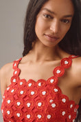 Load image into Gallery viewer, Maeve Crochet Halter Poplin Midi Dress