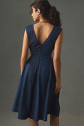Load image into Gallery viewer, Plenty by Tracy Reese V-Neck Cutout A-Line Midi Dress