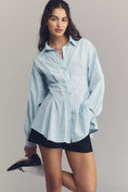 Load image into Gallery viewer, Maeve Long-Sleeve Waisted Buttondown Shirt
