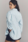 Load image into Gallery viewer, Maeve Long-Sleeve Waisted Buttondown Shirt