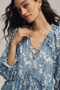 Load image into Gallery viewer, By Anthropologie Long-Sleeve Ruffle Mini Dress