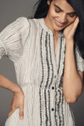 Load image into Gallery viewer, Pilcro Short-Sleeve Babydoll Midi Shirt Dress