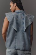 Load image into Gallery viewer, Let Me Be Flutter-Sleeve Embellished Top