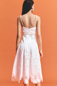 Load image into Gallery viewer, Farm Rio Richilieu Linen-Blend Sleeveless Eyelet Midi Dress