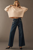 Load image into Gallery viewer, Pilcro Pearl-Embellished Low-Rise Wide-Leg Jeans