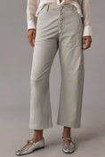 Load image into Gallery viewer, The Arin Mid-Rise Button-Front Barrel Pants by Pilcro: Linen Blend Edition