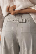 Load image into Gallery viewer, The Arin Mid-Rise Button-Front Barrel Pants by Pilcro: Linen Blend Edition