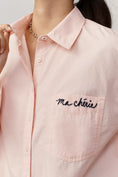 Load image into Gallery viewer, The Shrunken Bennet Embellished Buttondown Shirt