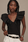 Load image into Gallery viewer, DOLAN Knit Ruffle Top