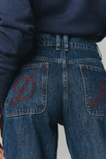Load image into Gallery viewer, Damson Madder Sylvie Turn Up Straight-Leg Jeans