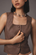 Load image into Gallery viewer, Flat White Faux Leather Vest