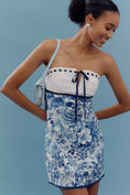 Load image into Gallery viewer, Maeve Strapless Tie-Front Mini Dress
