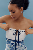 Load image into Gallery viewer, Maeve Strapless Tie-Front Mini Dress