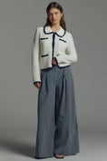 Load image into Gallery viewer, NVLT Crochet Knit Collared Jacket