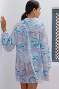 Load image into Gallery viewer, Celandine Puff-Sleeve Longline Buttondown Shirt