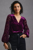 Load image into Gallery viewer, Velvet Cutwork Top