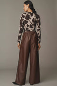 Load image into Gallery viewer, Maeve Faux Leather Pull-On Track Pants