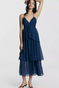 Load image into Gallery viewer, By Anthropologie Layered V-Neck Midi Dress