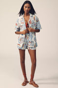 Load image into Gallery viewer, Damson Madder Chlo Linen Blend Short-Sleeve Buttondown Shirt