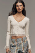 Load image into Gallery viewer, Maeve Long-Sleeve Cropped Cardigan