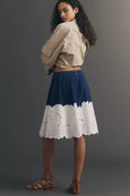 Load image into Gallery viewer, Maeve Eyelet A-Line Midi Skirt