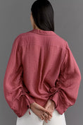 Load image into Gallery viewer, By Anthropologie Wide-Sleeve Buttondown Top