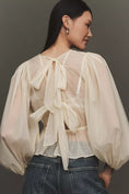 Load image into Gallery viewer, ASTR Label Amie Sheer Peplum Top