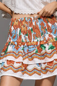 Load image into Gallery viewer, Farm Rio Cotton Smocked Floral Mini Skirt