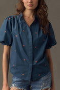 Load image into Gallery viewer, Mare Mare Puff-Sleeve Embroidered Blouse