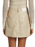Load image into Gallery viewer, Simkhai Asymmetrical Leather Mini Skirt