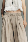 Load image into Gallery viewer, By Anthropologie Ruched Linen Parachute Pants