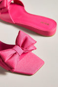 Load image into Gallery viewer, Maeve Bow Micro Wedge Sandals