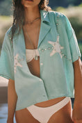 Load image into Gallery viewer, Celandine Crop Linen Blend Buttondown Shirt