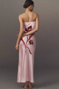 Load image into Gallery viewer, The Fleur Strapless Maxi Satin Slip Dress