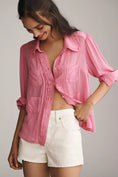 Load image into Gallery viewer, Danielle Kroll x Maeve Sheer Chiffon Buttondown Shirt