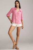 Load image into Gallery viewer, Danielle Kroll x Maeve Sheer Chiffon Buttondown Shirt