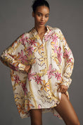 Load image into Gallery viewer, Corey Lynn Calter Long-Sleeve Printed Mini Shirt Dress
