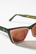 Load image into Gallery viewer, I-SEA x Anthropologie Rosy Colorblock Sunglasses