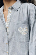 Load image into Gallery viewer, Pilcro Mix-Print Long-Sleeve Buttondown Shirt