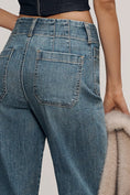 Load image into Gallery viewer, Colette Sparkle High-Rise Wide-Leg Cropped Jeans
