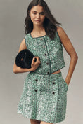 Load image into Gallery viewer, Maeve Sequin Tweed Mini Skirt