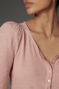 Load image into Gallery viewer, By Anthropologie Puff-Sleeve Henley Top