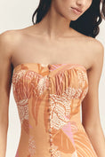 Load image into Gallery viewer, Farm Rio x Anthropologie Linen Blend Strapless Drop-Waist Maxi Dress
