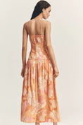 Load image into Gallery viewer, Farm Rio x Anthropologie Linen Blend Strapless Drop-Waist Maxi Dress